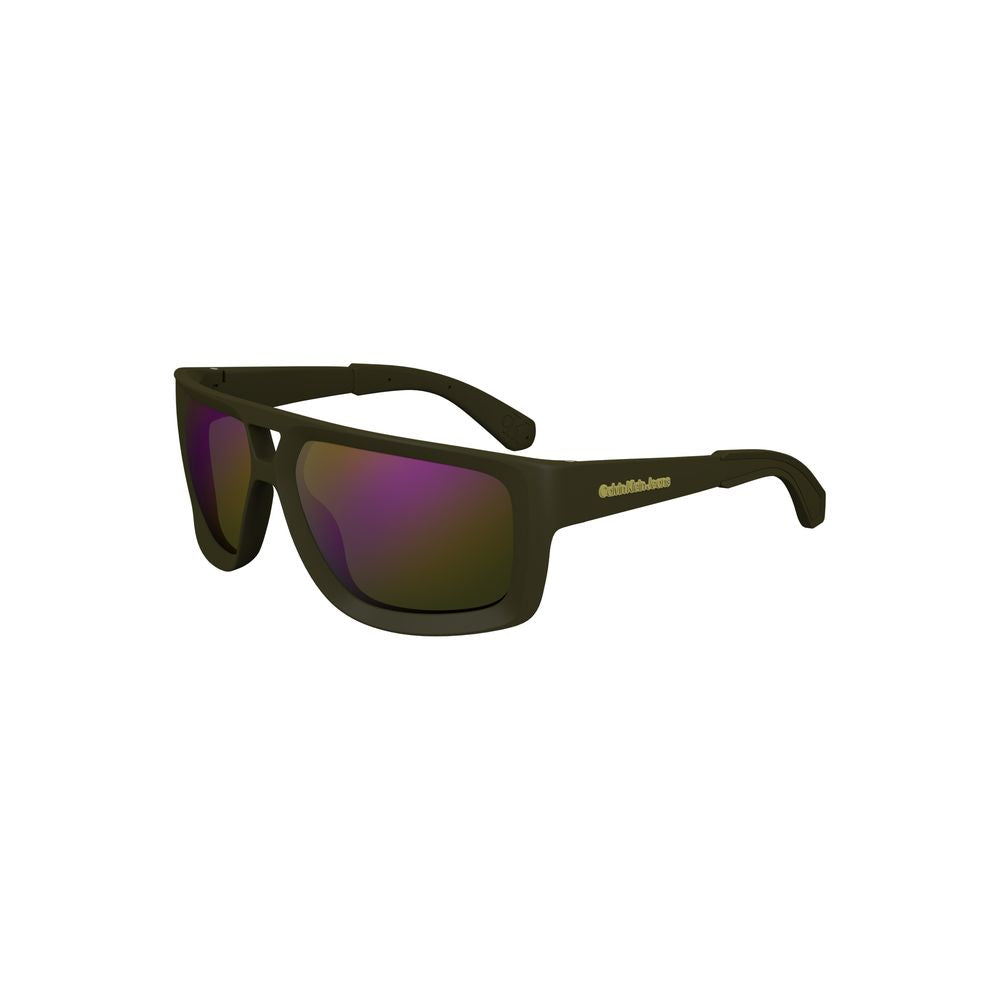 Calvin Klein Green Plastic Men Sunglass
