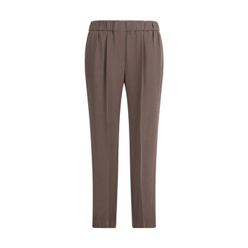 Brunello Cucinelli Gray Acetate Casual Pants