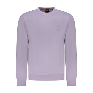 Hugo Boss Purple Cotton Men Sweater