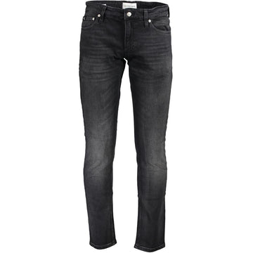 Calvin Klein Black Cotton Men Jeans