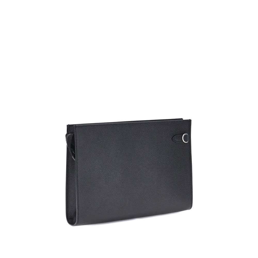 Valentino Garavani Black Calf Leather Bos Taurus Wallet