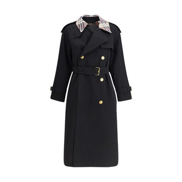 Burberry Black Cotton Coat