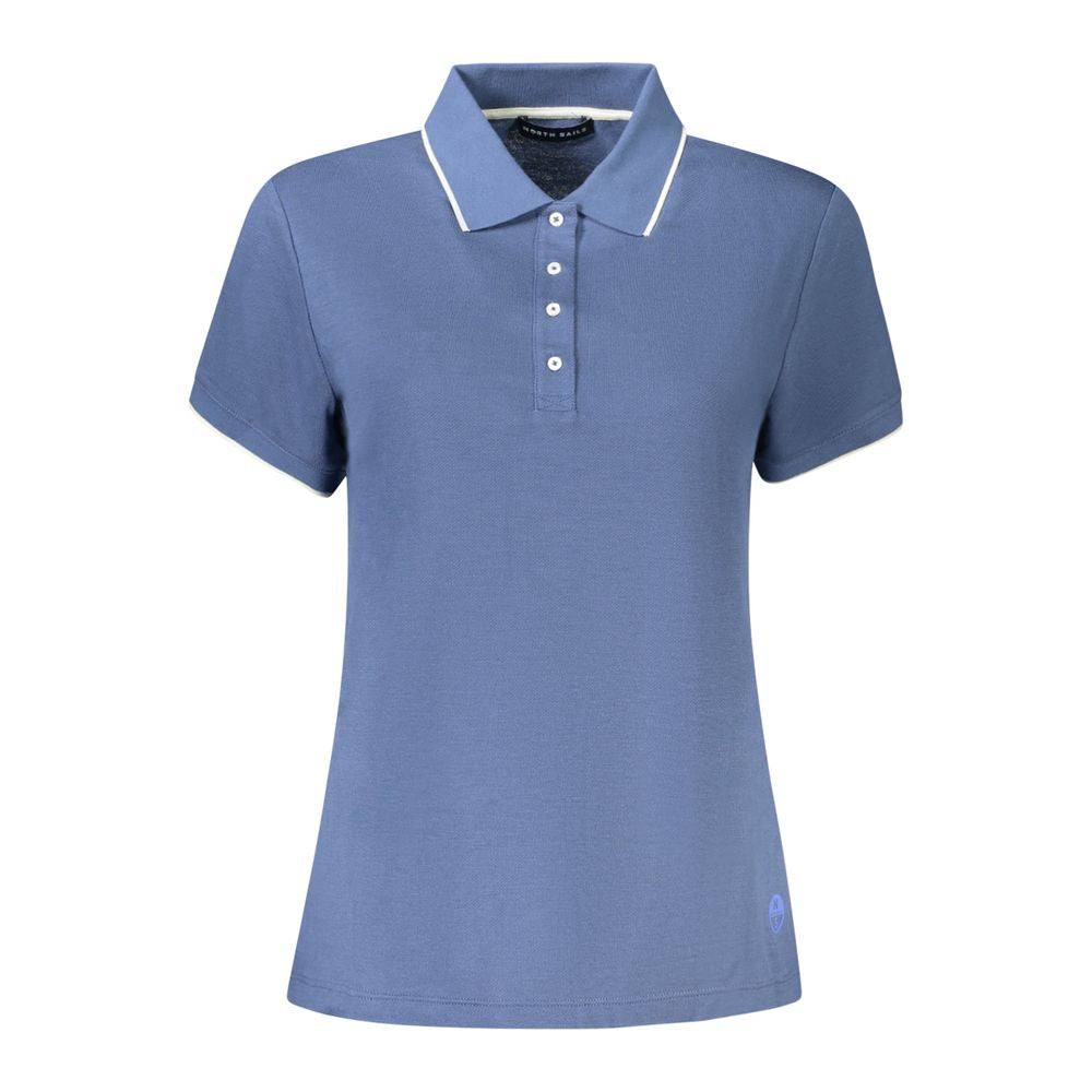North Sails Blue Cotton Women Polo Shirt