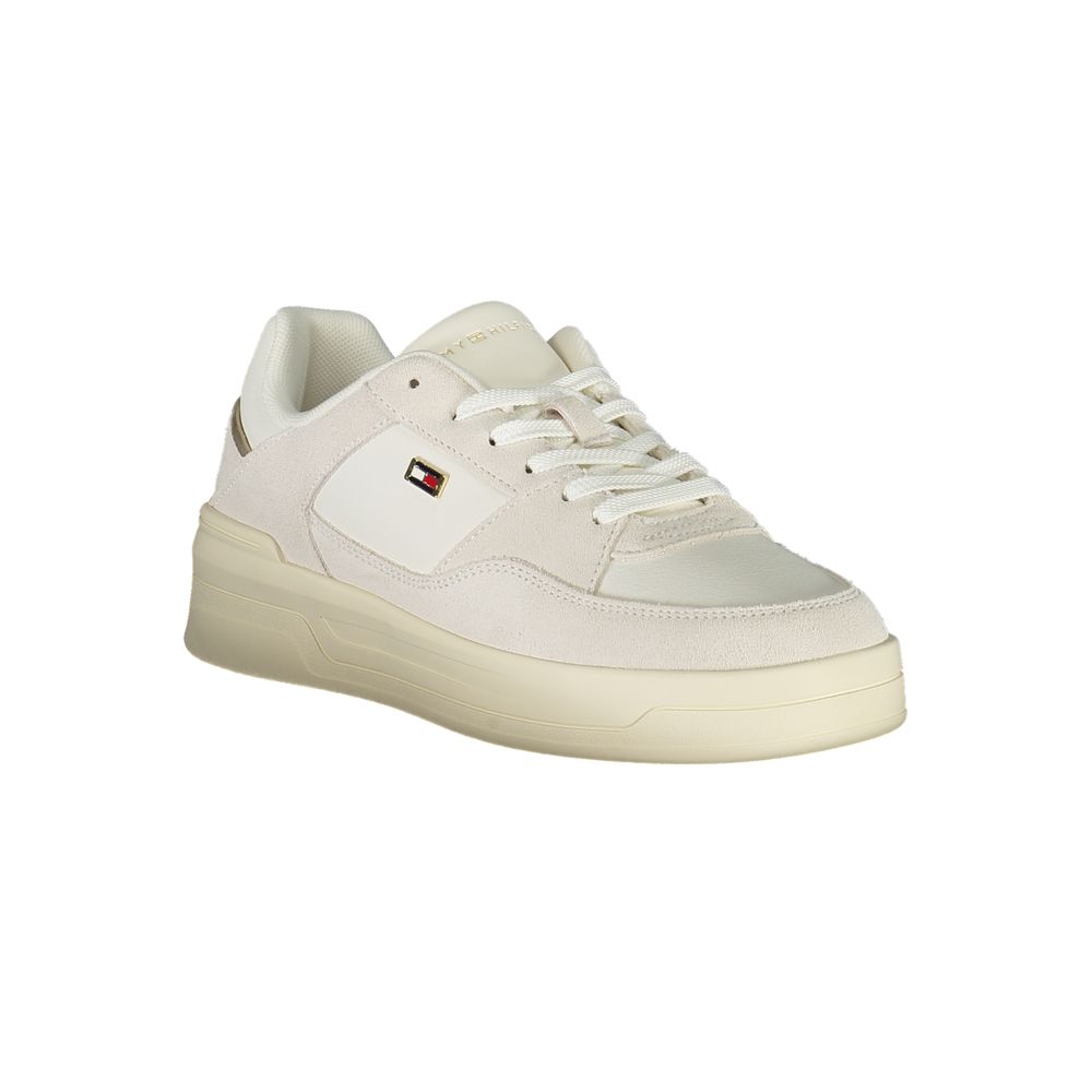 Tommy Hilfiger White Leather Women Sneaker