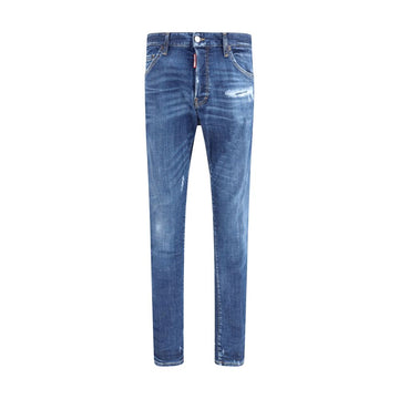 Dsquared² Blue Cotton Skinny Jeans