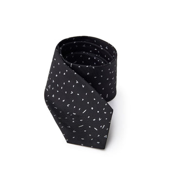 Jil Sander Black Silk Tie