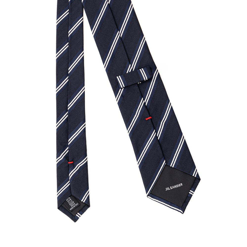 Jil Sander Gray Silk Tie