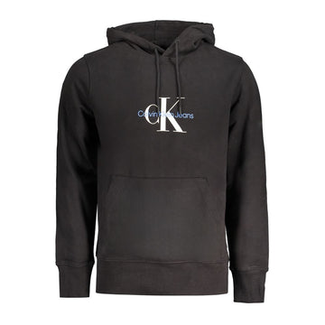 Calvin Klein Black Cotton Men Sweater Hoodie