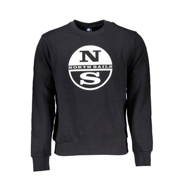 North Sails Black Cotton Men Sweater