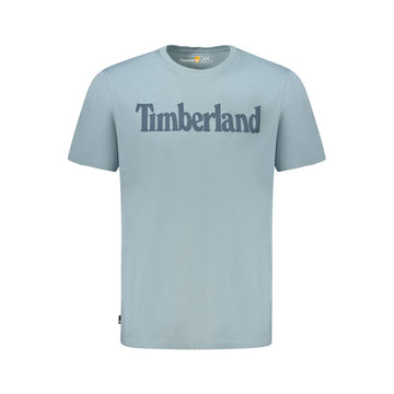 Timberland Light Blue Organic Cotton Men T-Shirt