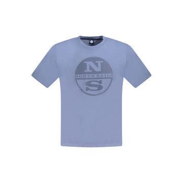 North Sails Blue Cotton Men T-Shirt