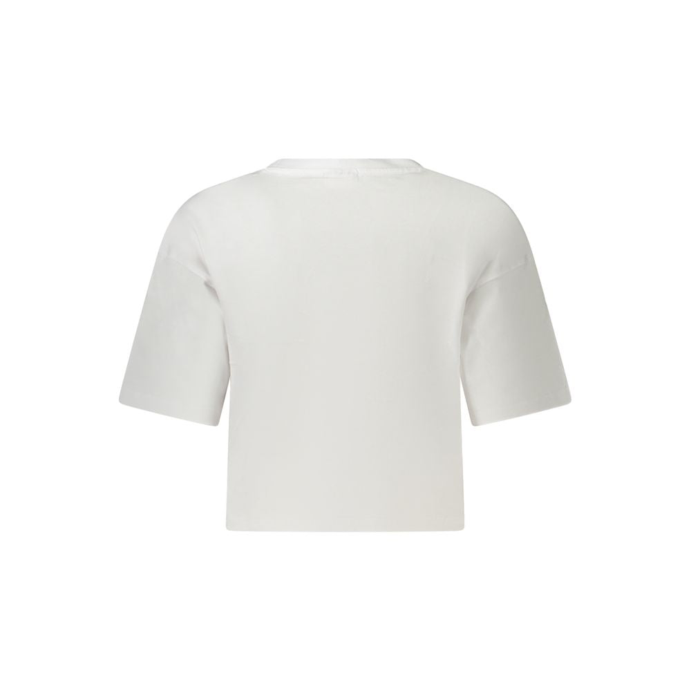 Fila White Cotton Women T-Shirt