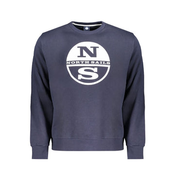 North Sails Blue Cotton Men Sweater