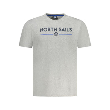 North Sails Brown Cotton Men T-Shirt
