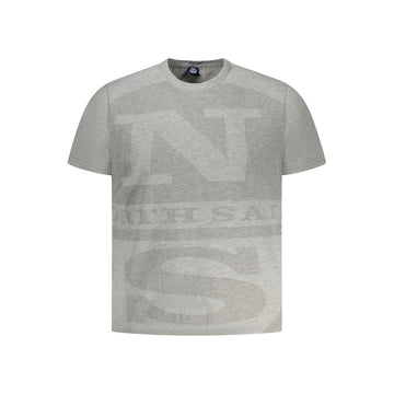 North Sails Brown Cotton Men T-Shirt