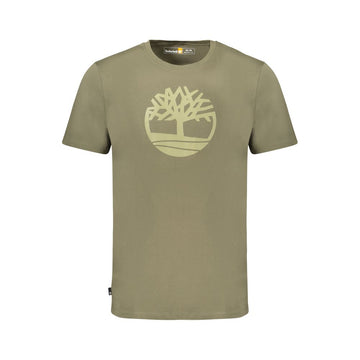 Timberland Green Cotton Men T-Shirt