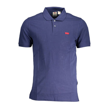 Levi's Blue Cotton Men Polo Shirt