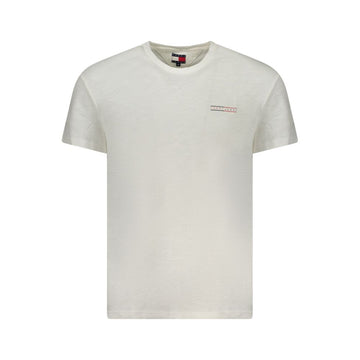 Tommy Hilfiger White Cotton Men T-Shirt