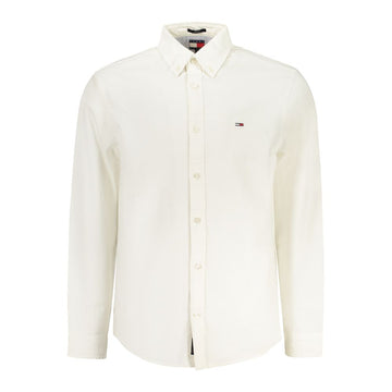 Tommy Hilfiger White Cotton Men Shirt
