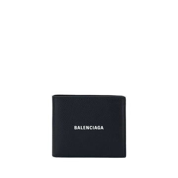Balenciaga Black Calf Leather Bos Taurus Wallet