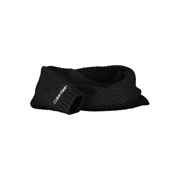Calvin Klein Black Alpaca Wool Scarf