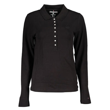 Tommy Hilfiger Black Cotton Polo Shirt