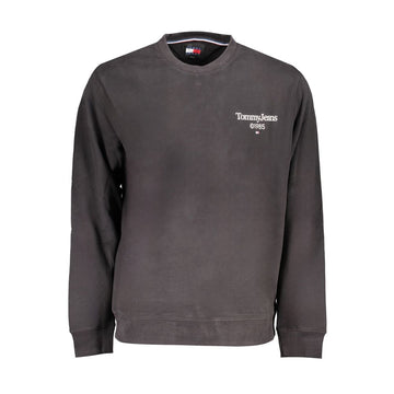 Tommy Hilfiger Black Cotton Men Sweater