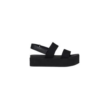 Calvin Klein Jeans Black Organic Cotton Platform Sandals