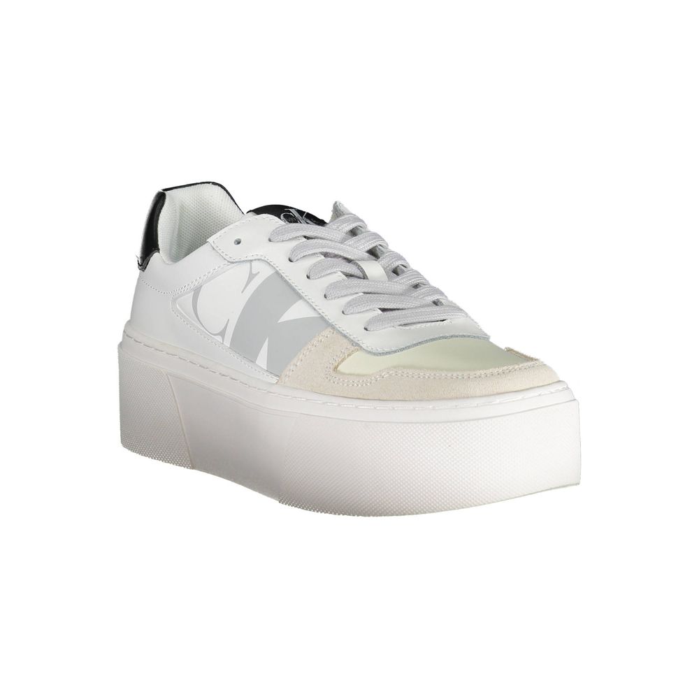 Calvin Klein White Polyester Sneaker