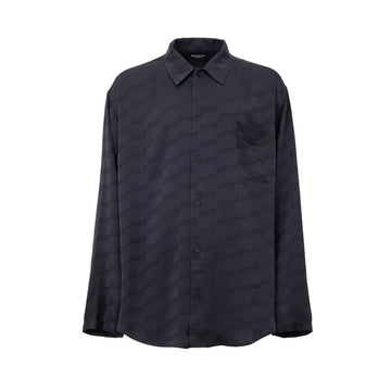 Balenciaga Gray Viscose Dress Shirt