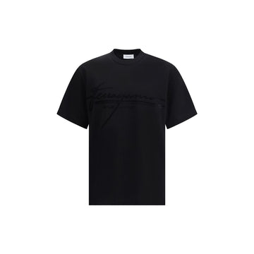 Ferragamo Black Cotton T-Shirt