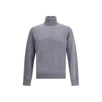 Dsquared² Gray Fleece Wool Turtleneck