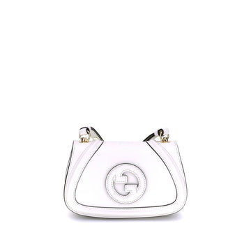Gucci White Calf Leather Bos Taurus Handbag