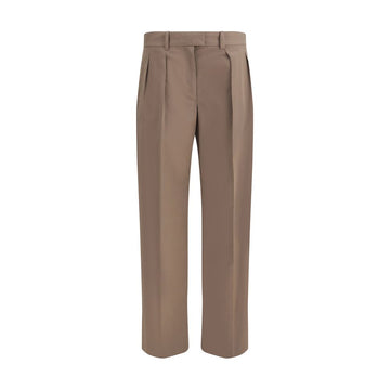 The Row Beige Cotton Casual Pants