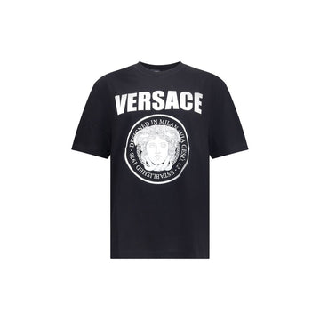 Versace Black Cotton T-Shirt
