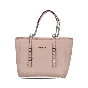 Guess Jeans Pink Polyethylene Handbag