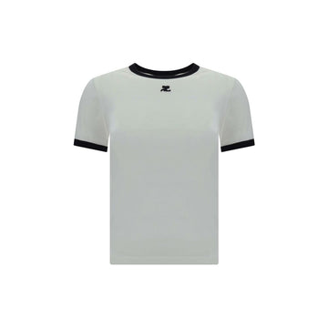 Courrèges White Cotton T-Shirt