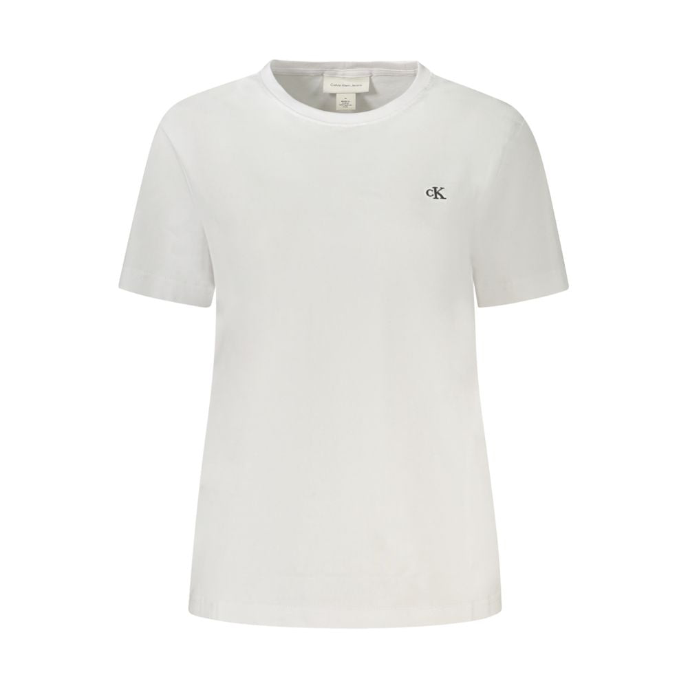 Calvin Klein White Cotton Women T-Shirt