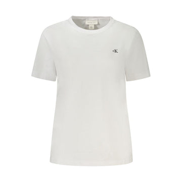 Calvin Klein White Cotton Women T-Shirt