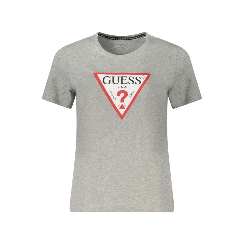 Guess Jeans Gray Organic Cotton Women Top