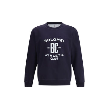 Brunello Cucinelli Blue Cotton Sweatshirt