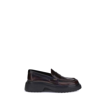 Tod's Brown Rubber Platform Loafers