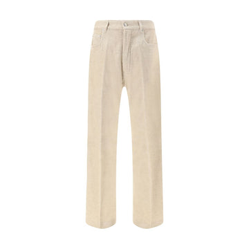 Rick Owens Beige Cotton Casual Pants