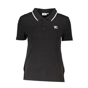 Fila Black Cotton Polo Shirt