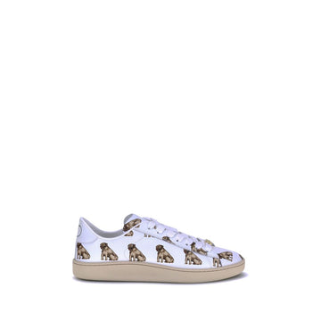 Valentino Garavani White Calf Leather Bos Taurus Low Top Sneakers