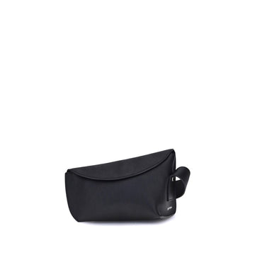 Alexander McQueen Black Calf Leather Bos Taurus Shoulder Bag