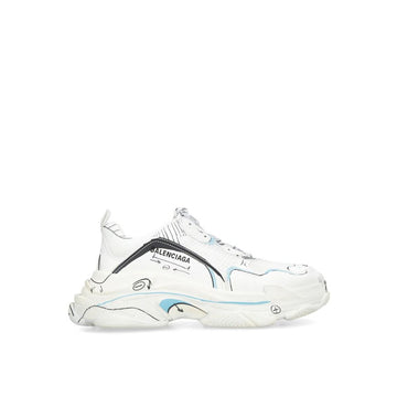 Balenciaga White Calfskin Chunky Sneakers