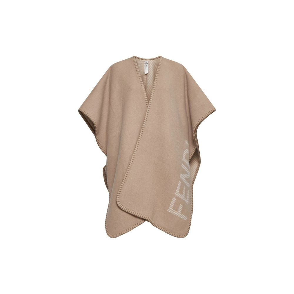 Fendi Beige Cashmere Poncho