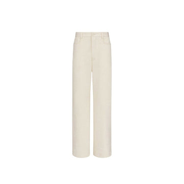 Dior White Cashmere Chino Pants