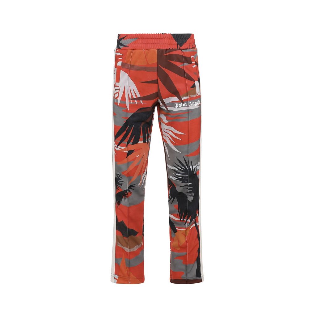 Palm Angels Red Polyester Joggers (Workout Pants)